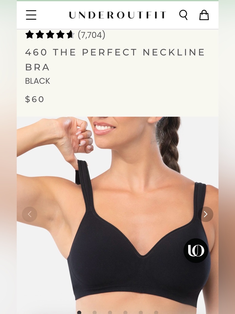 UnderOutfit โPerfect Necklineโ Bra.